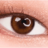 LensVery Celina Brown (10p) — single-eye close-up showing the contact lens appearance