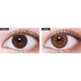 LensVery Celina Brown (10p) — contact lens appearance comparison