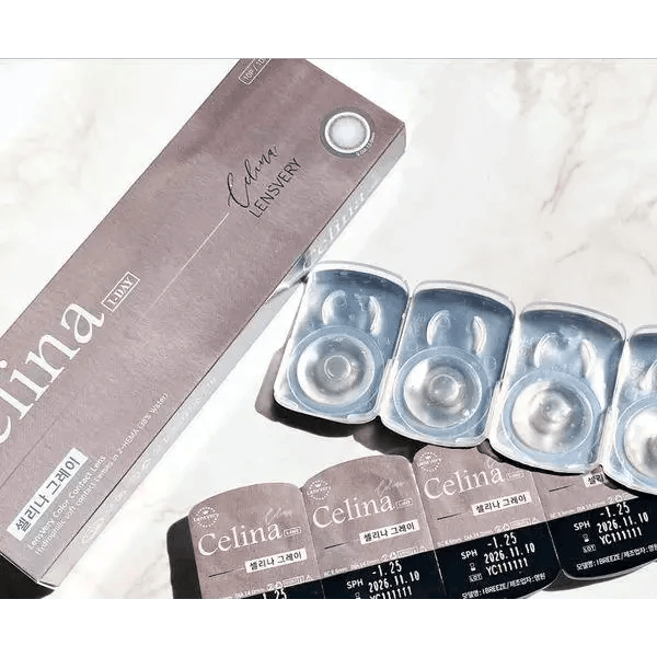 LensVery Celina Gray (10p) — contact lens packaging