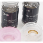 Olens Chandelier Brown — contact lens packaging