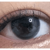 Olens Cherry Moon Gray — single-eye close-up showing the contact lens appearance