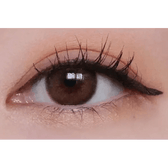 LensTown Choco Pong Edge Milk Choco — single-eye close-up showing the contact lens appearance