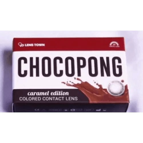 LensTown Chocopong Caramel Choco — contact lens packaging
