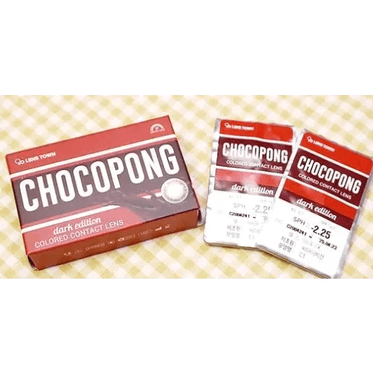 LensTown Chocopong Dark Choco — contact lens packaging