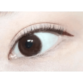 LensTown Chocopong Dark Choco — single-eye close-up showing the contact lens appearance