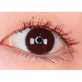 LensTown Chocopong Dark Choco — single-eye close-up showing the contact lens appearance