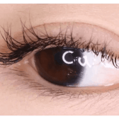 LensTown Circlean Mini Black — single-eye close-up showing the contact lens appearance