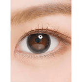 LensTown Circlean Mini Black — single-eye close-up showing the contact lens appearance