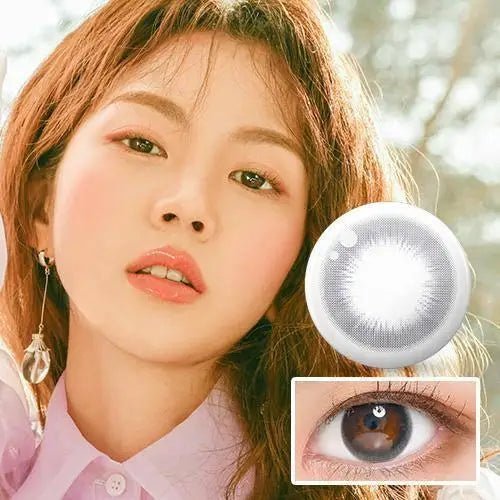 LensTown Circlean Mini Black — model portrait showing the contact lens look