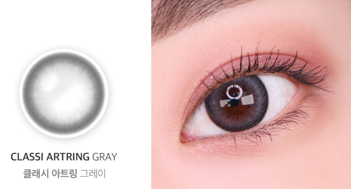 Olens Classi Artring Gray colored contact lens, 13.0mm graphic diameter, 3-6 Months wear