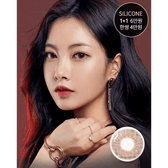 Olens Classi Mistique Brown — model portrait showing the contact lens look