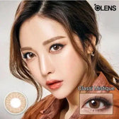 Olens Classi Mistique Brown — model portrait showing the contact lens look