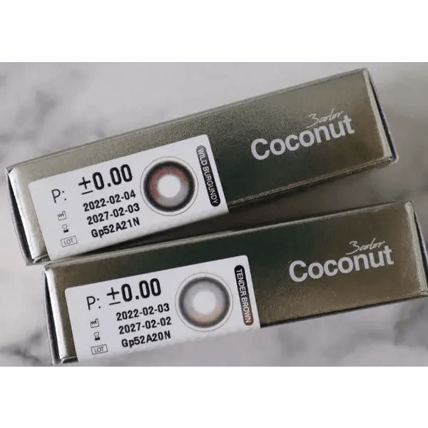 LensTown Coconut 3color Tender Brown — contact lens packaging