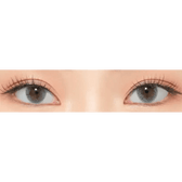 LensRang Cocoring Gray — both eyes wearing the contact lenses