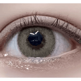 LensRang Comely Brown — single-eye close-up showing the contact lens appearance