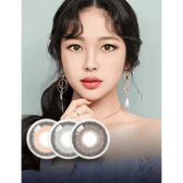LensRang Comely Gray — model portrait showing the contact lens look