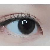LensRang Comely Gray — both eyes wearing the contact lenses