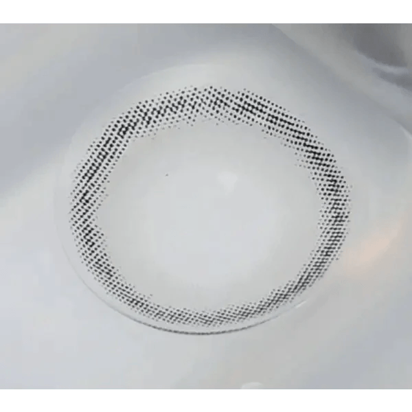 LensRang Comely Gray colored contact lens, 13.4mm graphic diameter, Monthly wear