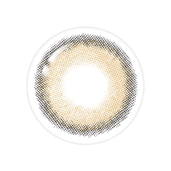 LensTown Cookiean2 Beige Brown — close-up of the contact lens design
