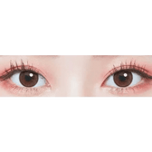 LensTown Cookiean2 Charcoal Gray — both eyes wearing the contact lenses