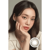 LensTown Cookiean2 Choco Brown — model portrait showing the contact lens look