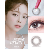 LensRang Credit Ash Brown — model portrait showing the contact lens look