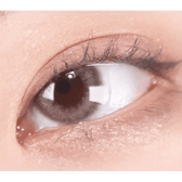 LensRang Credit Ash Brown — single-eye close-up showing the contact lens appearance