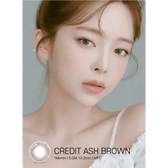 LensRang Credit Ash Brown — model portrait showing the contact lens look