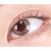 LensRang Credit Brown — single-eye close-up showing the contact lens appearance