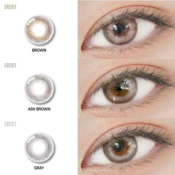 LensRang Credit Gray colored contact lens, 13.2mm graphic diameter, Monthly wear