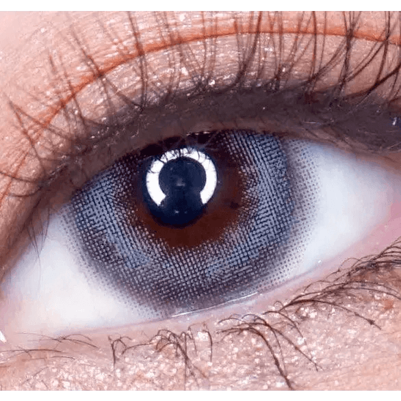 LensRang Credit Gray colored contact lens, 13.2mm graphic diameter, Monthly wear