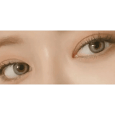 LensRang Credit Gray — both eyes wearing the contact lenses