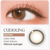 LensRang Cuddling Ring Brown Toric — contact lens product information graphic