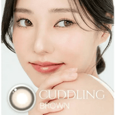 LensRang Cuddling Ring Brown Toric — model portrait showing the contact lens look