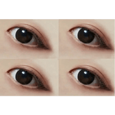 Olens Dali Extra Black — contact lens appearance comparison