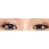 Olens Dali Extra Blue — both eyes wearing the contact lenses