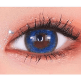 Olens Dali Extra Blue — single-eye close-up showing the contact lens appearance
