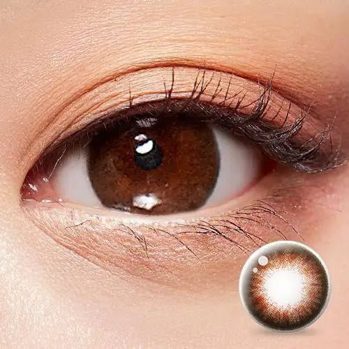 Olens Dali Extra Brown colored contact lens, 13.6mm graphic diameter, 3-6 Months wear