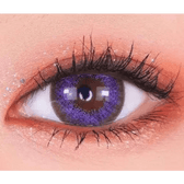 Olens Dali Extra Violet — single-eye close-up showing the contact lens appearance