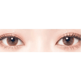 LensTown Davivi2 Brown — both eyes wearing the contact lenses
