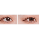 LensTown Davivi2 Brown — both eyes wearing the contact lenses