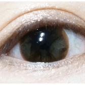 LensTown Davivi2 Brown — single-eye close-up showing the contact lens appearance