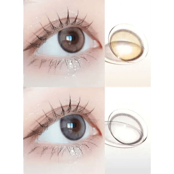 LensVery Day Ring Brown colored contact lens, 12.5mm graphic diameter, Monthly wear