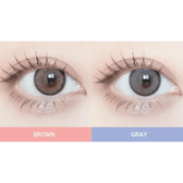 LensVery Day Ring Brown colored contact lens, 12.5mm graphic diameter, Monthly wear