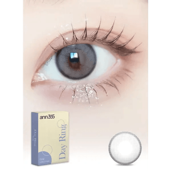 LensVery Day Ring Gray colored contact lens, 12.5mm graphic diameter, Monthly wear
