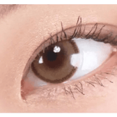 LensRang DayLook 1Day Brown (5p) — single-eye close-up showing the contact lens appearance