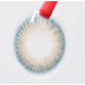 LensTown Dear MIMI Blue — contact lens held with tweezers