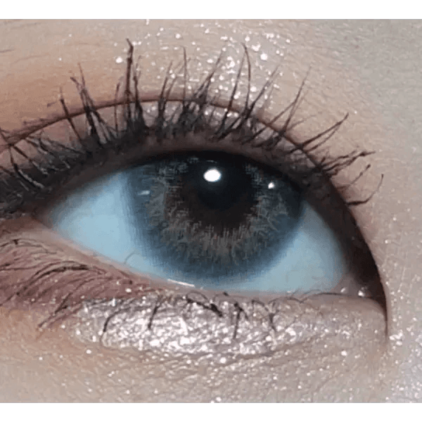 LensTown Dear MIMI Blue colored contact lens, 13.0mm graphic diameter, Monthly wear
