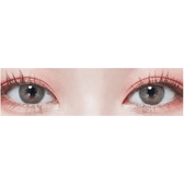 LensTown Dear MIMI Gray — single-eye close-up showing the contact lens appearance
