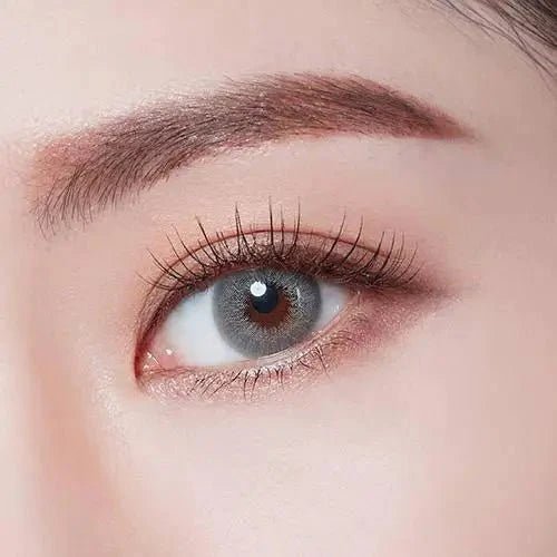 LensTown Dear MIMI Gray — single-eye close-up showing the contact lens appearance